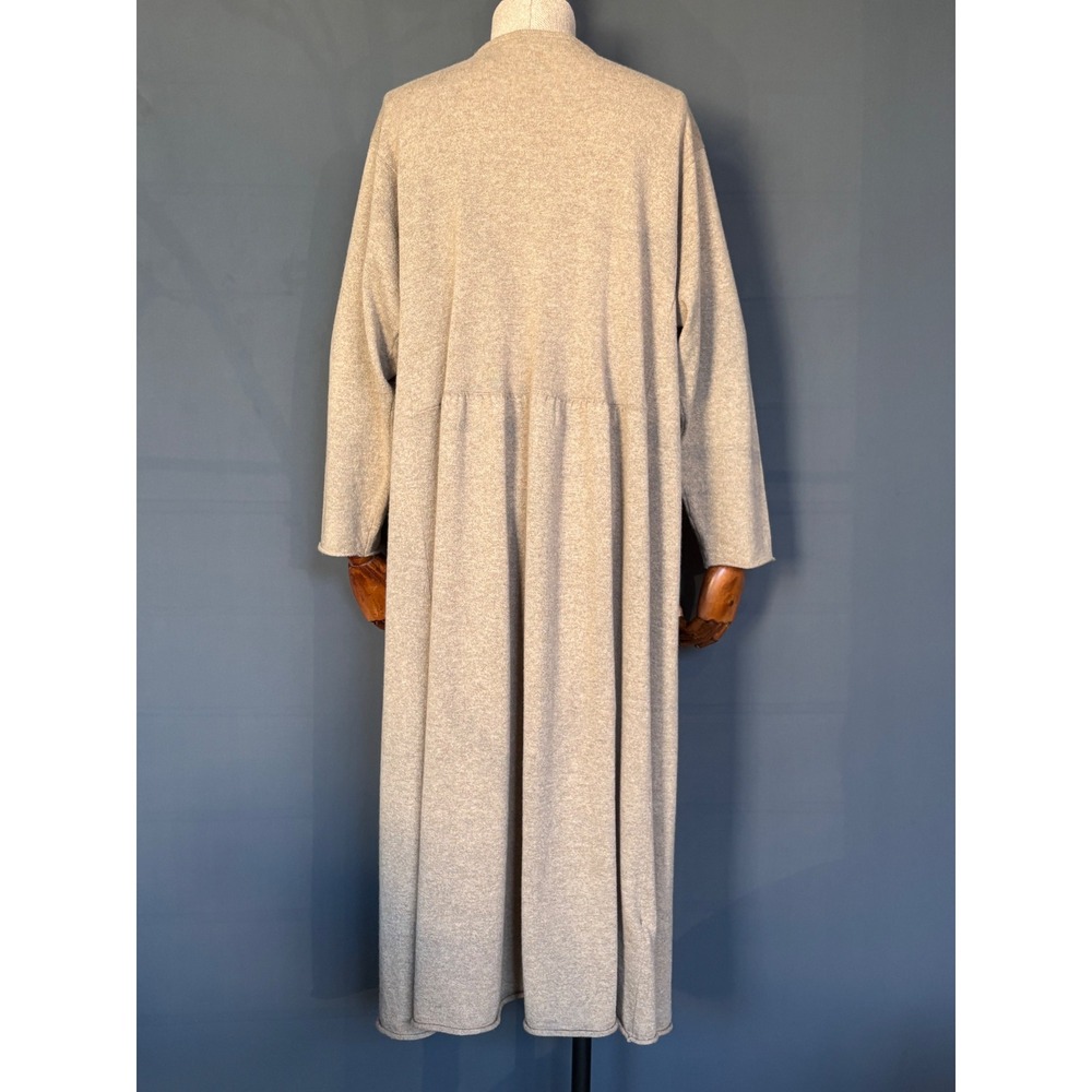 NEW Eskandar 100% Cashmere Bateau Tunic Dress | Size 0 (S–M) | Oatmeal - Picture 4 of 13